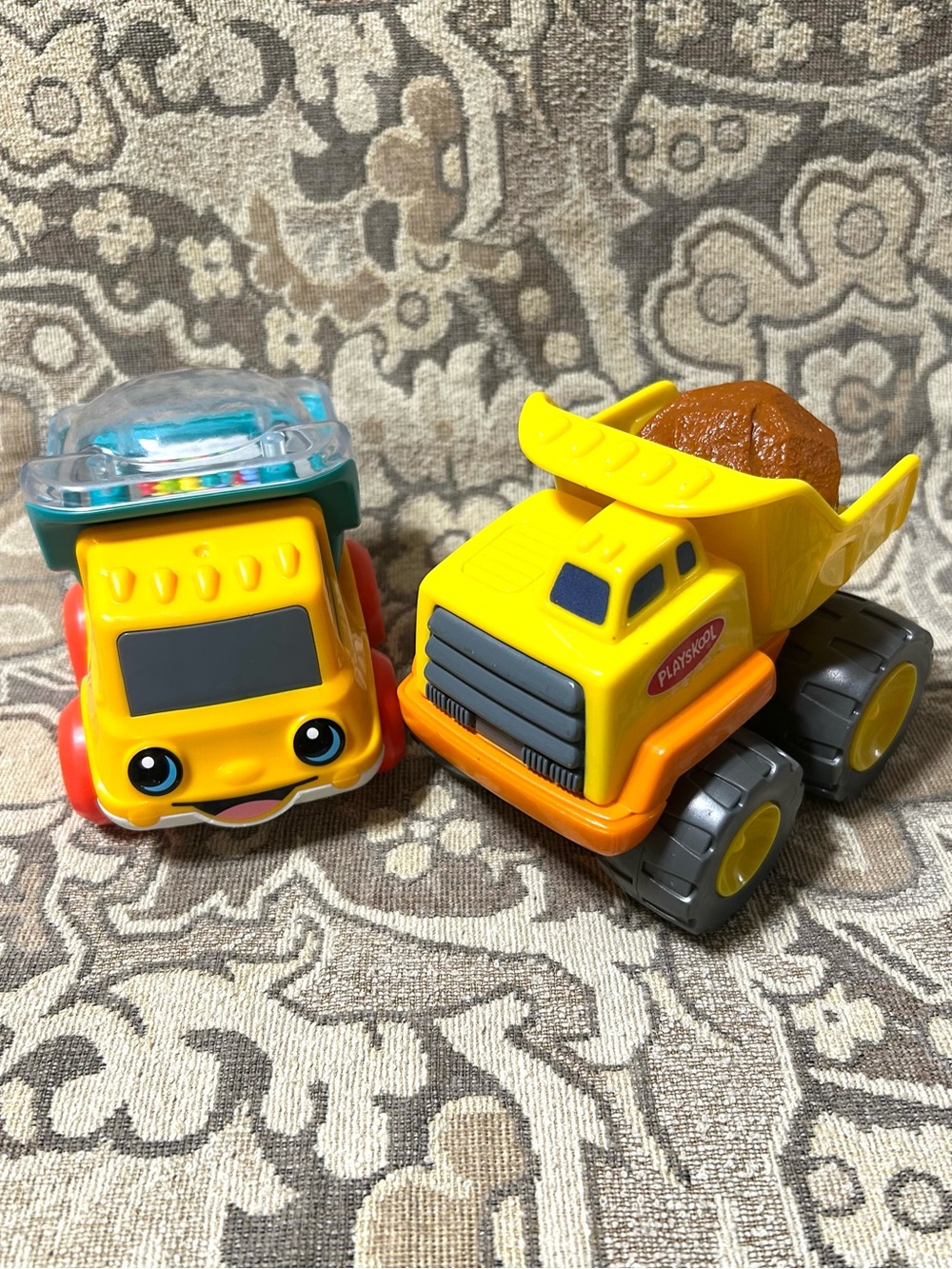 Playskool Rumblin’ Dump Truck 2002 Vibrates & Fisher-Price Poppity-Pop Truck